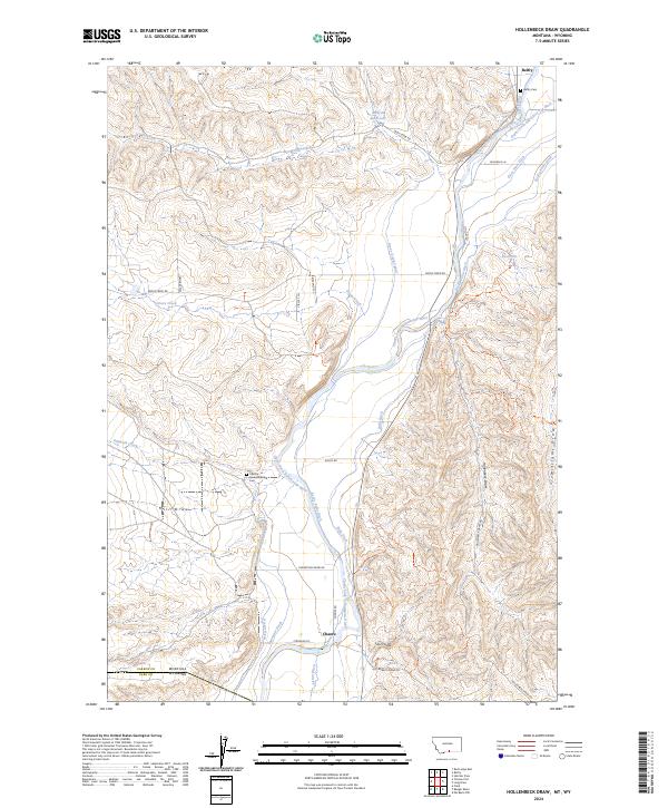 Hollenbeck Draw topographic map thumbnail