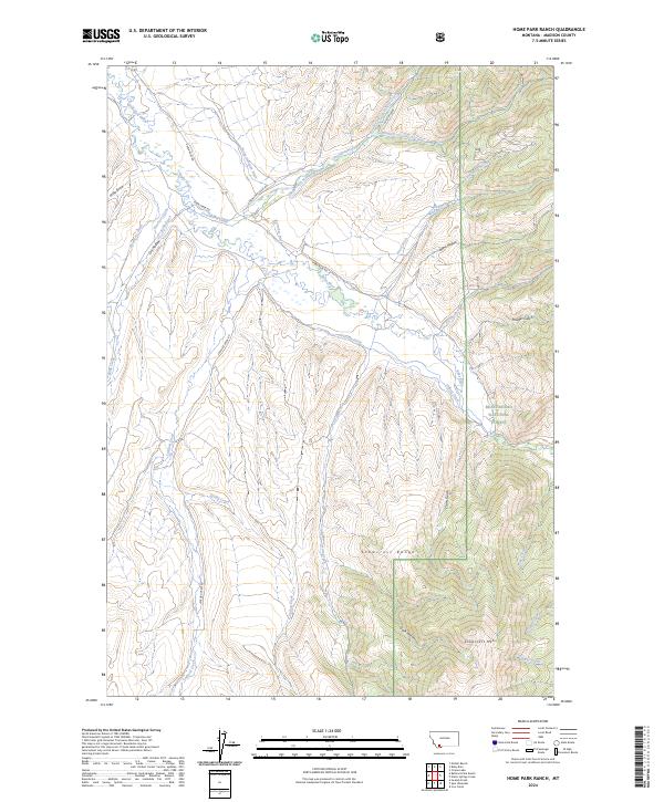 Home Park Ranch topographic map thumbnail