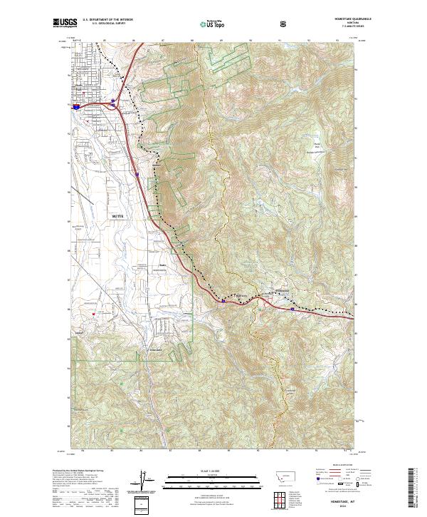 Homestake 2024 topographic map thumbnail