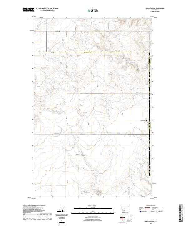 Homestead NW topographic map thumbnail