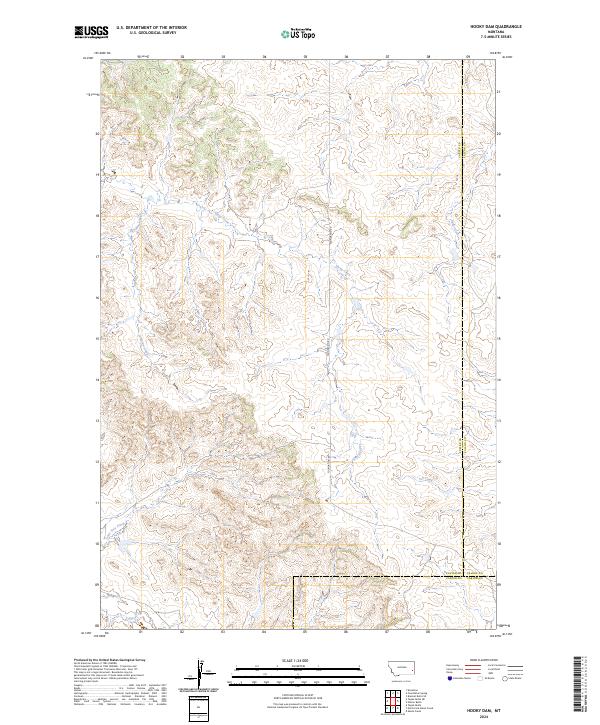 Hooky Dam topographic map thumbnail