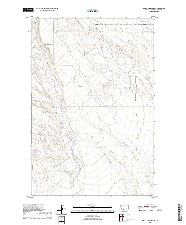 Hopley Creek North topographic map thumbnail