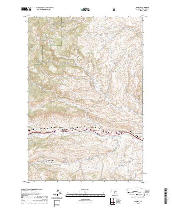 Hoppers topographic map thumbnail