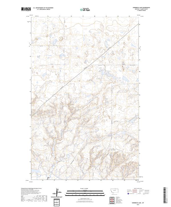 Hornbeck Lake topographic map thumbnail