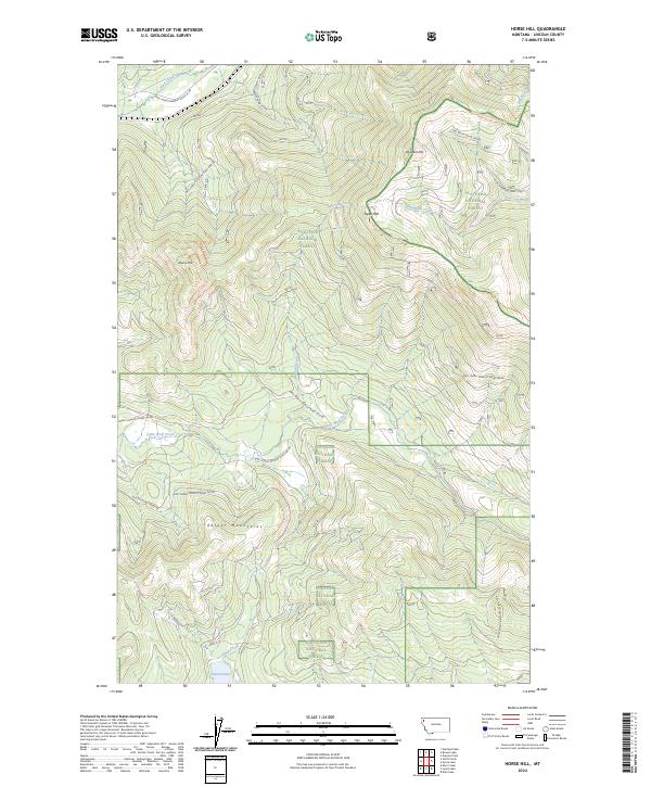 Horse Hill topographic map thumbnail