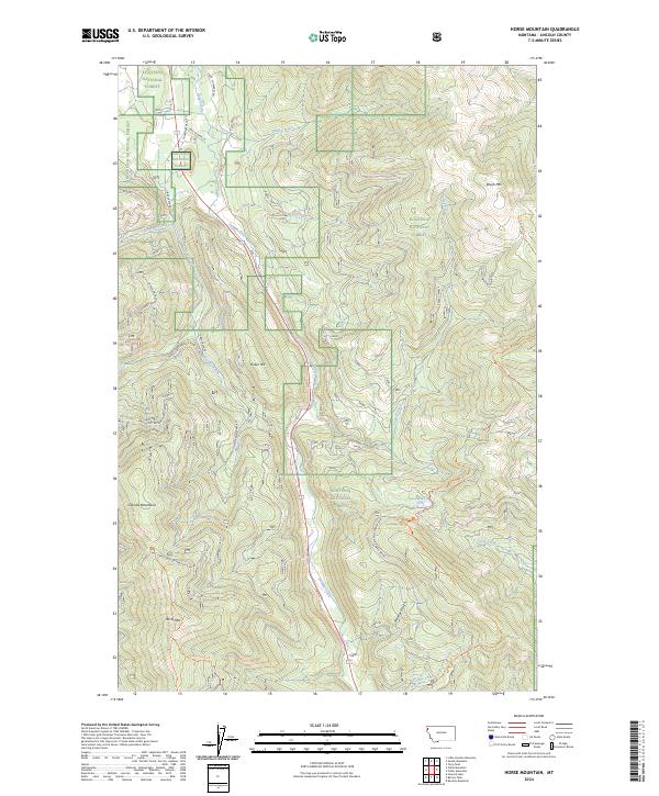 Horse Mountain topographic map thumbnail