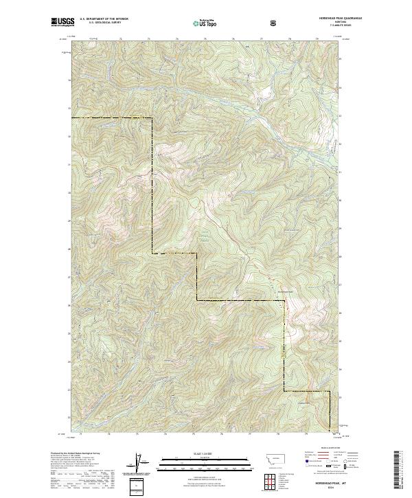 Horsehead Peak topographic map thumbnail