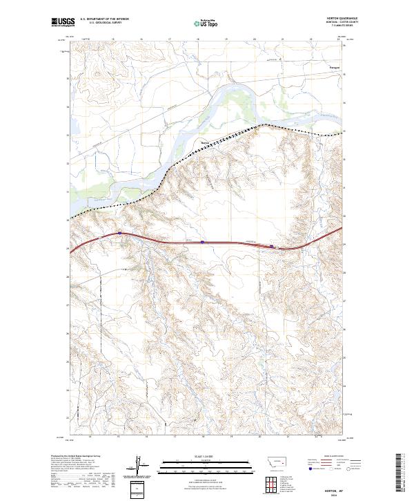 Horton topographic map thumbnail