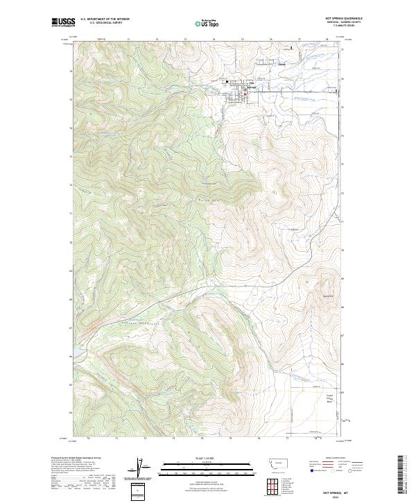 Hot Springs topographic map thumbnail
