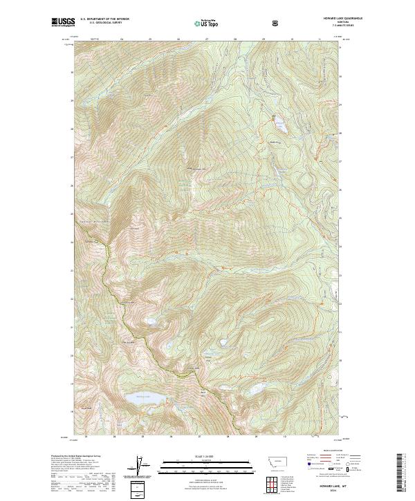 Howard Lake topographic map thumbnail