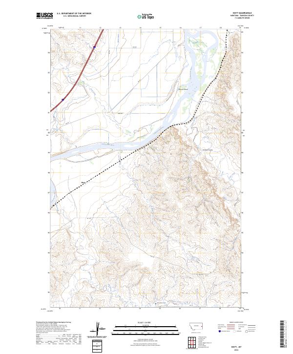 Hoyt topographic map thumbnail