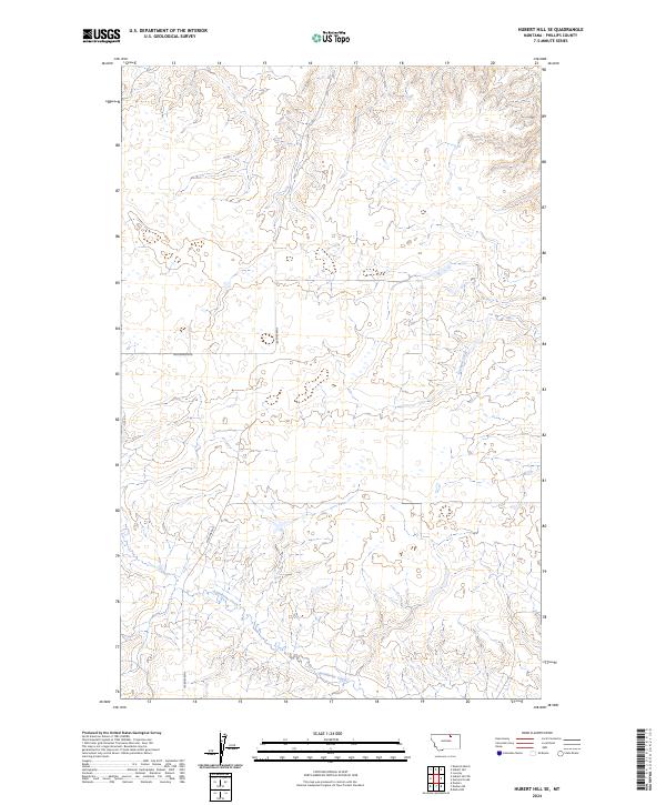 Hubert Hill SE topographic map thumbnail