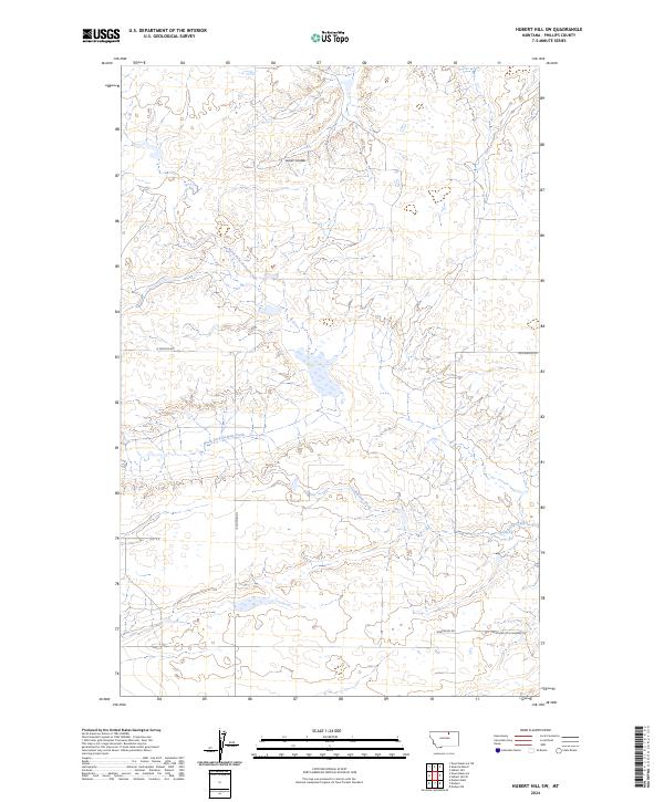 Hubert Hill SW topographic map thumbnail