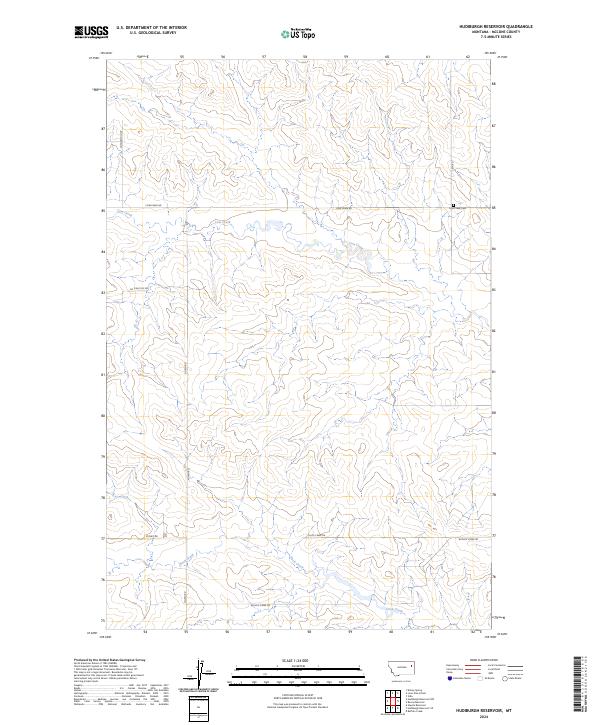 Hudiburgh Reservoir topographic map thumbnail
