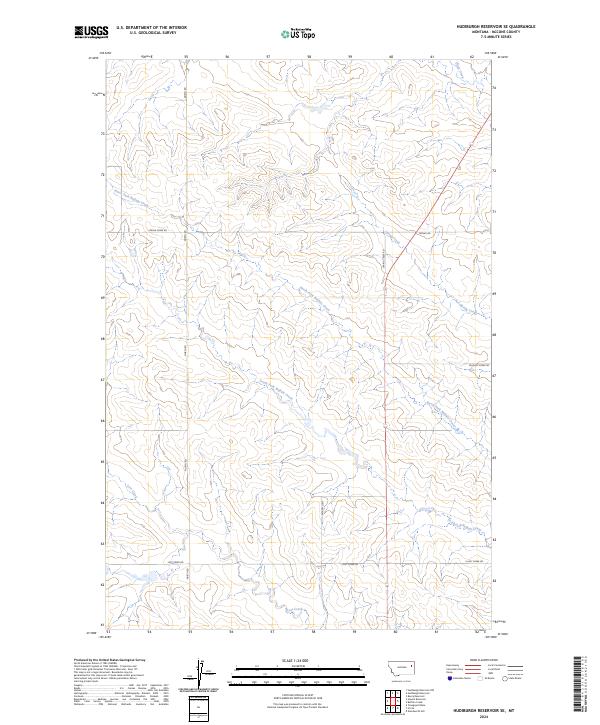 Hudiburgh Reservoir SE topographic map thumbnail