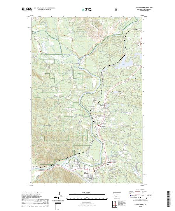 Hungry Horse topographic map thumbnail