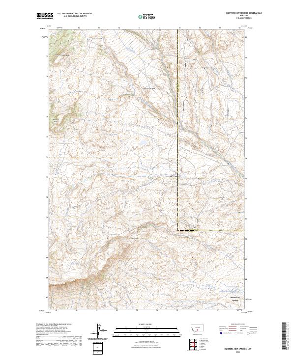 Hunters Hot Springs topographic map thumbnail