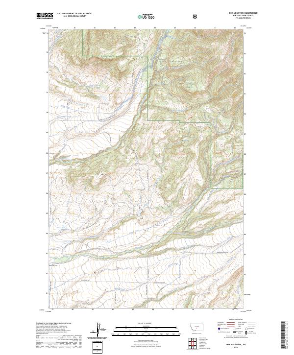 Ibex Mountain topographic map thumbnail