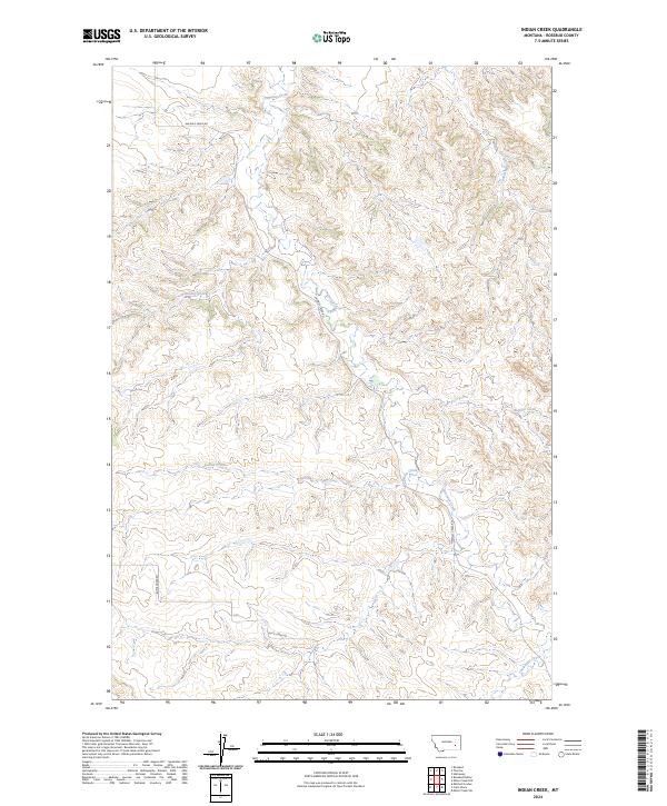 Indian Creek topographic map thumbnail