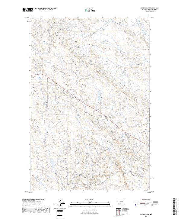 Ingomar East topographic map thumbnail