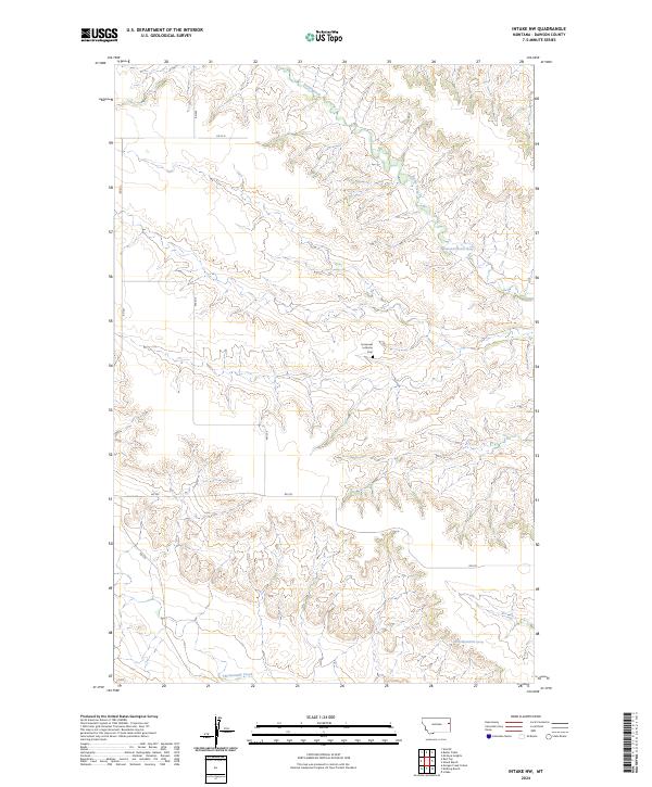 Intake NW 2024 topographic map thumbnail