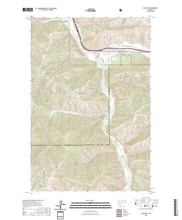 Iris Point topographic map thumbnail