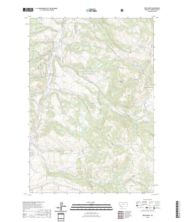 Iron Creek topographic map thumbnail