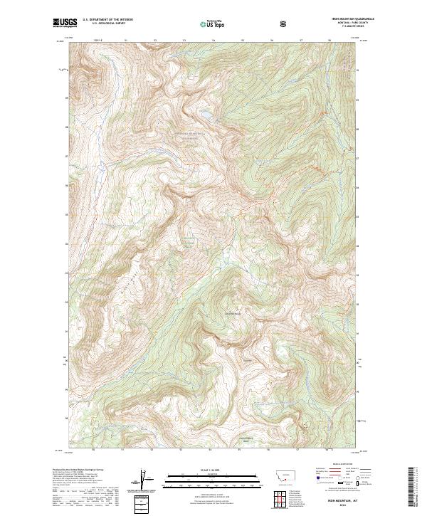 Iron Mountain 2024 topographic map thumbnail
