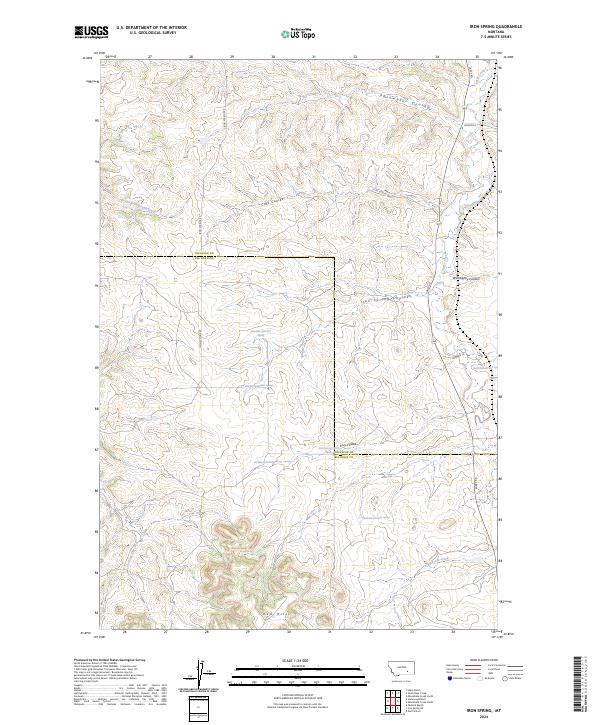 Iron Spring topographic map thumbnail