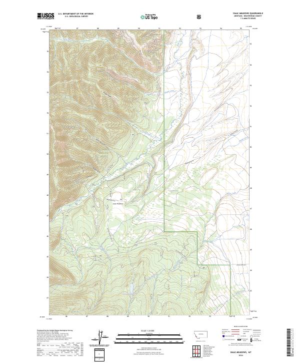 Isaac Meadows topographic map thumbnail