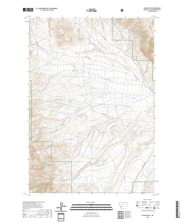Island Butte topographic map thumbnail