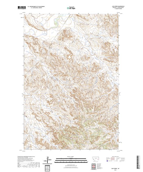 Jack Creek 2024 topographic map thumbnail