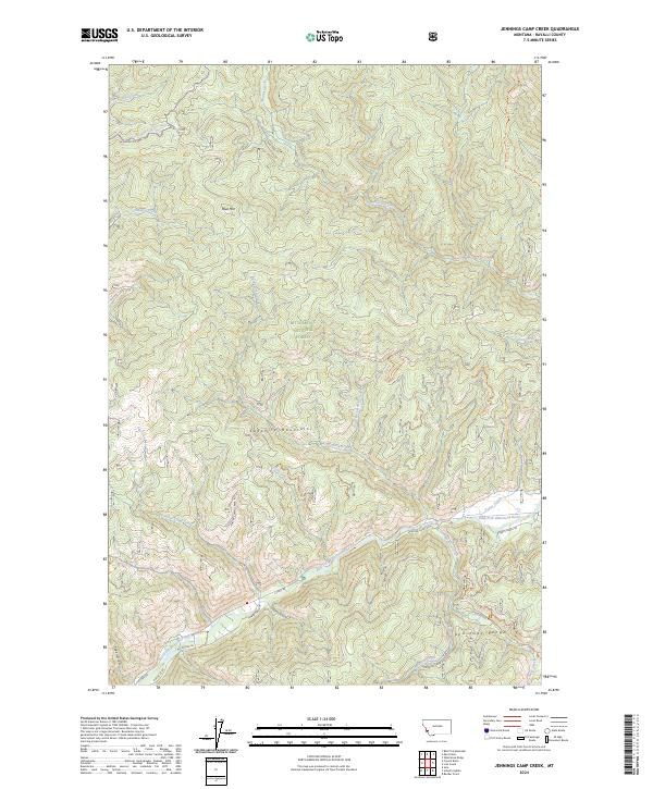 Jennings Camp Creek topographic map thumbnail