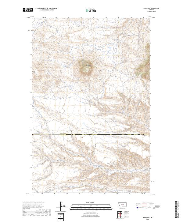 Jiggs Flat topographic map thumbnail
