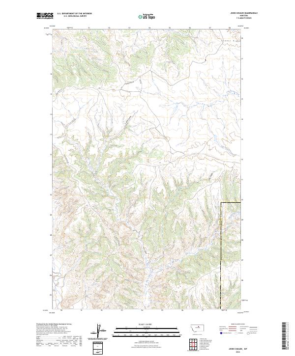 John Coulee topographic map thumbnail