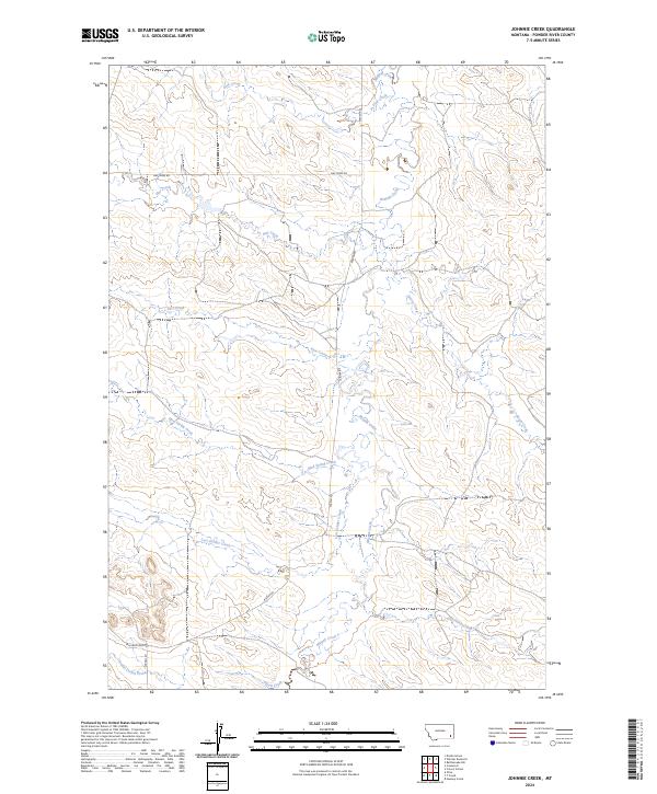 Johnnie Creek topographic map thumbnail