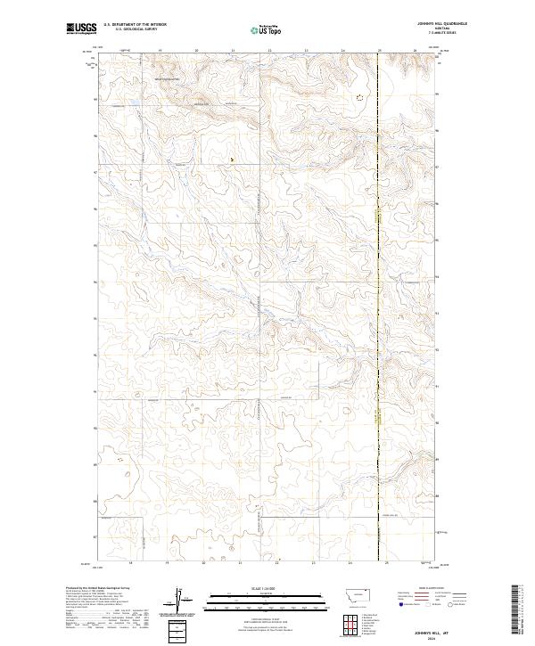 Johnnys Hill topographic map thumbnail