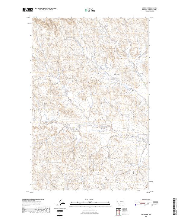 Jordan NE topographic map thumbnail