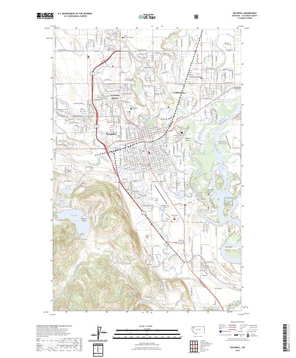 Kalispell 2024 topographic map thumbnail