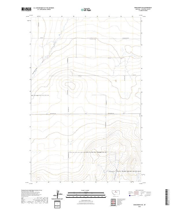 Kenilworth NE topographic map thumbnail