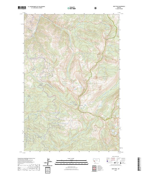 Kent Peak 2024 topographic map thumbnail