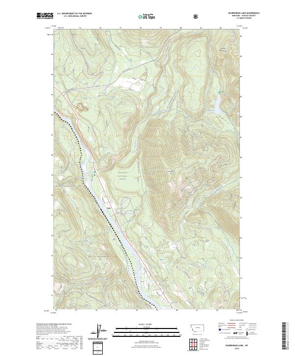 Kilbrennan Lake topographic map thumbnail