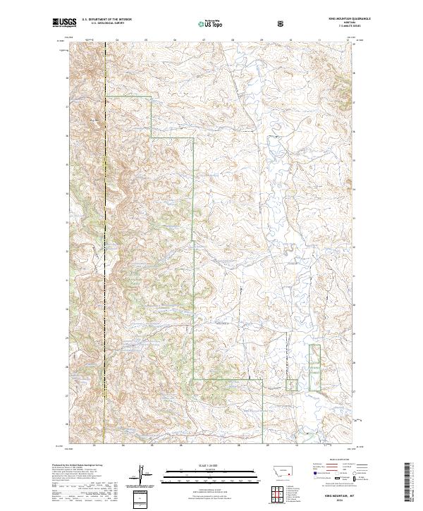 King Mountain topographic map thumbnail