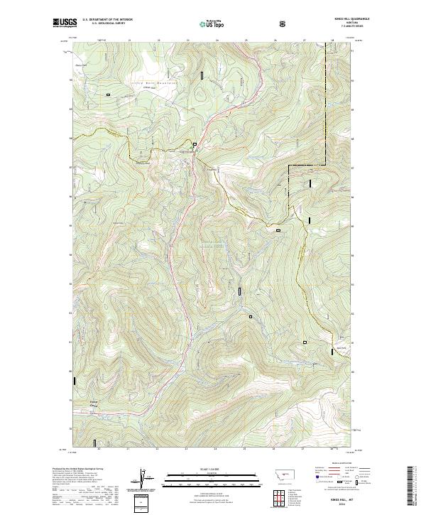 Kings Hill topographic map thumbnail
