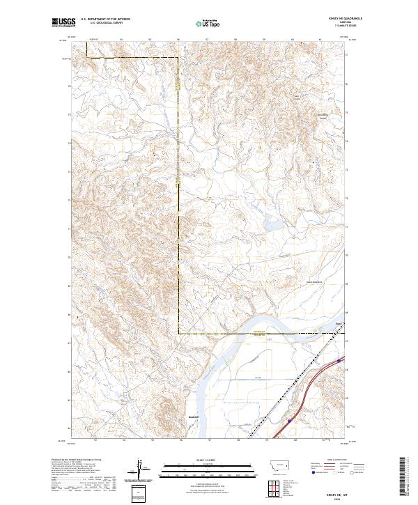 Kinsey NE topographic map thumbnail