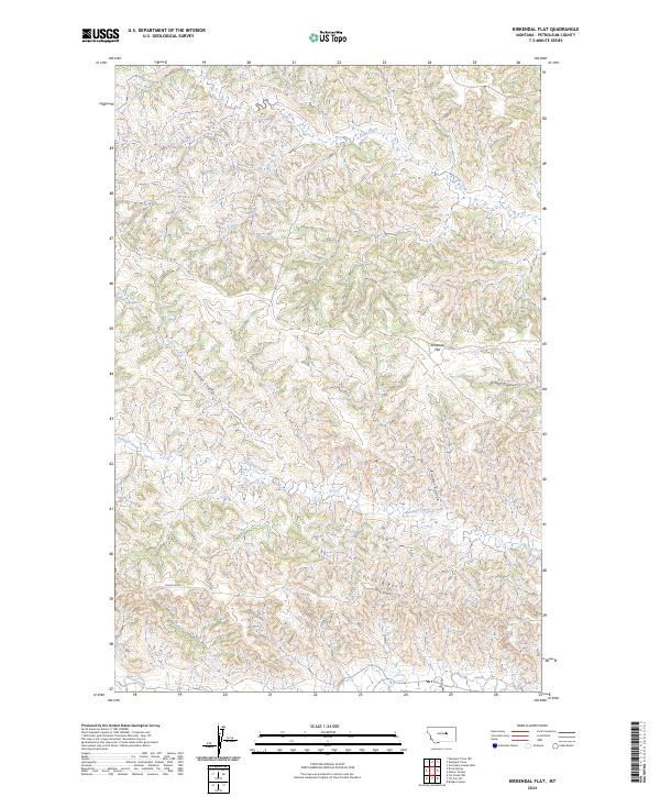 Kirkendal Flat topographic map thumbnail