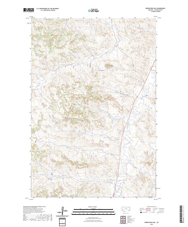 Kirkpatrick Hill topographic map thumbnail
