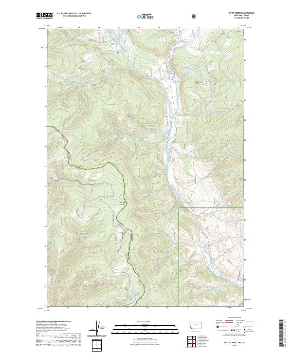 Kitty Creek topographic map thumbnail