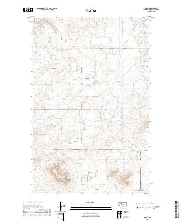 Knees topographic map thumbnail