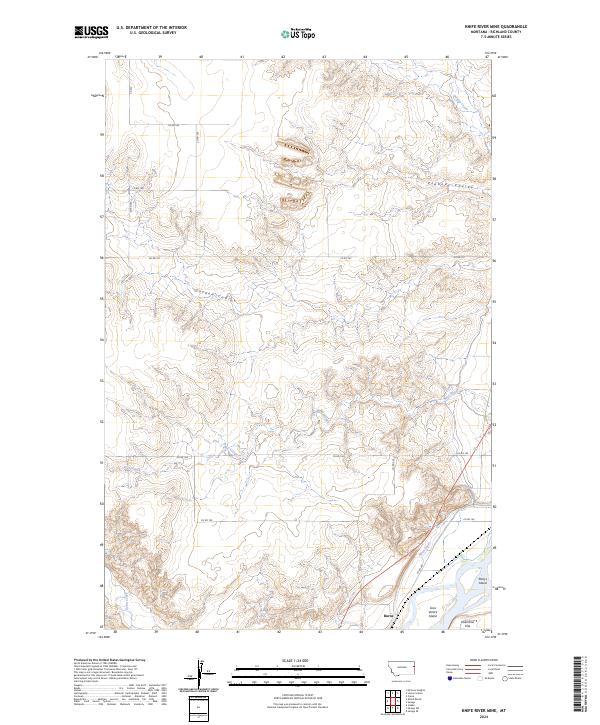 Knife River Mine 2024 topographic map thumbnail